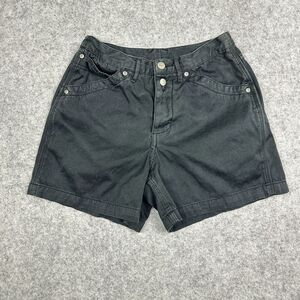 Vintage Express Campagnie Internationale Shorts Womens 3/4 Faded Black Cotton